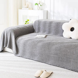 Plush Sofa Cover with Waterproof Protection