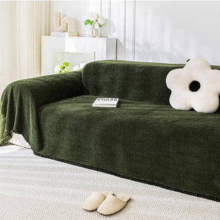 Plush Sofa Cover with Waterproof Protection