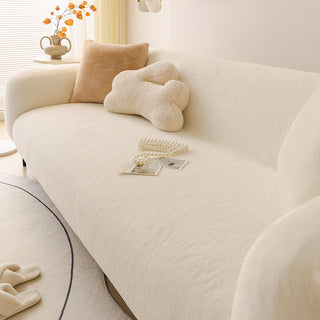 Skin-Friendly Plush Couch Protector