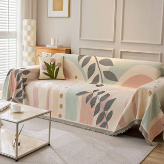 Botanical Earth Tone Sofa Cover