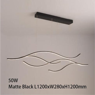 Sculptural Ceiling Light in Wave Form