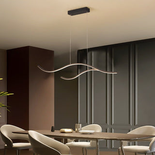 Sculptural Ceiling Light in Wave Form