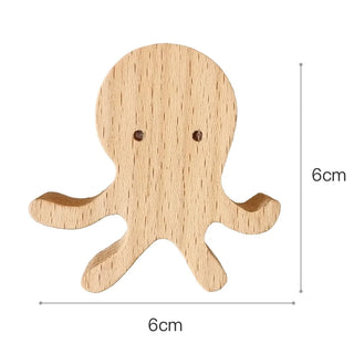 Playful Children’s Wooden Wall Hooks