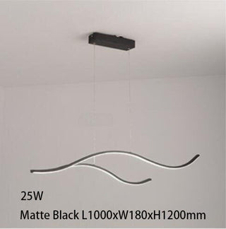 Sculptural Ceiling Light in Wave Form