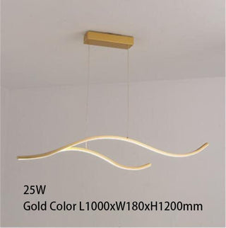 Sculptural Ceiling Light in Wave Form