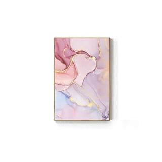 Modern Pink & Gold Abstract Canvas Wall Art
