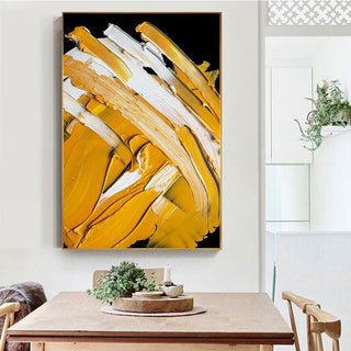 Modern Abstract Yellow Canvas