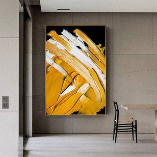 Modern Abstract Yellow Canvas