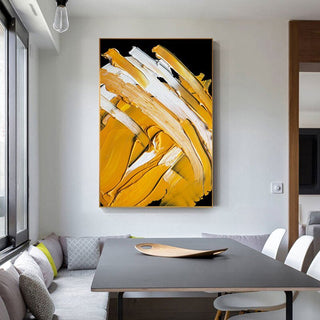 Modern Abstract Yellow Canvas