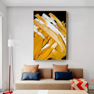 Modern Abstract Yellow Canvas