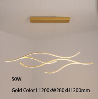 Sculptural Ceiling Light in Wave Form