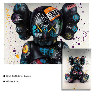 Modern Graffiti Elephant Wall Art