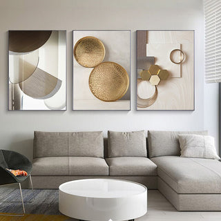 Abstract Geometric Canvas Wall Art