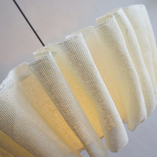 Nordic Chandelier with Fabric Shade
