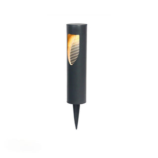 Solar Walkway Garden Light with Black Finish