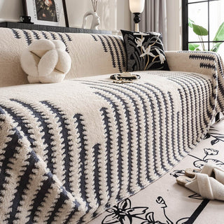 Soft Plush Pet-Friendly Couch Cover