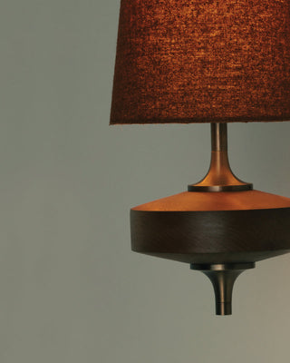 Vintage Brass Wall Light With Fabric Shade