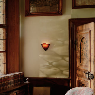 Retro Art Deco Stained Glass Wall Light