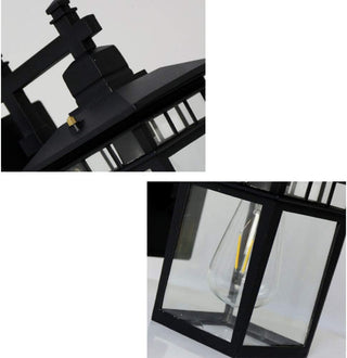 Rustic Outdoor Wall Light in Aluminum