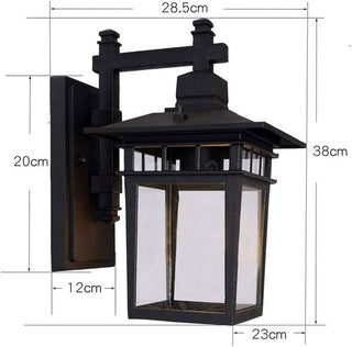 Rustic Outdoor Wall Light in Aluminum