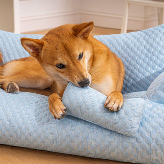 Breathable Ice Silk Cooling Pet Bed