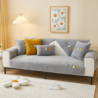 Cat Paw Protective Sherpa Fleece Couch Cover