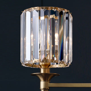 Luxury Clear Crystal Wall Light In Brass