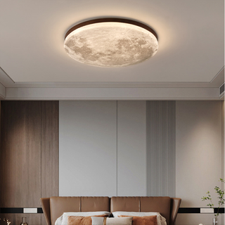 Modern Round Moon Ceiling Light