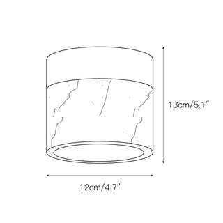 Round Marble Ceiling Lamp