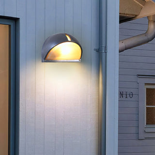 Vintage Outdoor Wall Light With Glass Shade