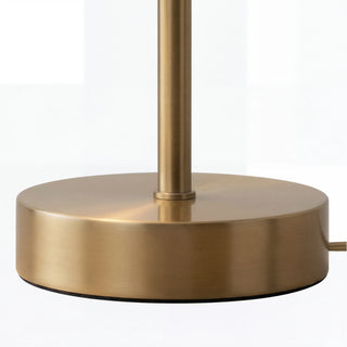 Minimalist Adjustable Brass Desk Table Lamp With Porcelain Shade