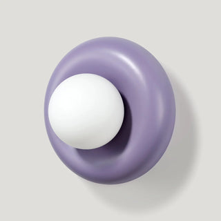 Sculptural Round Resin Wall Light