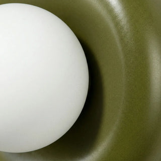 Sculptural Round Resin Wall Light