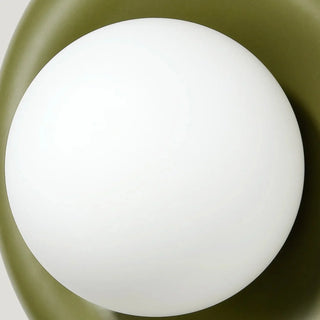 Sculptural Round Resin Wall Light