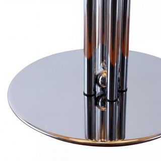 Retro Orange Mushroom Table Lamp With Chrome Base