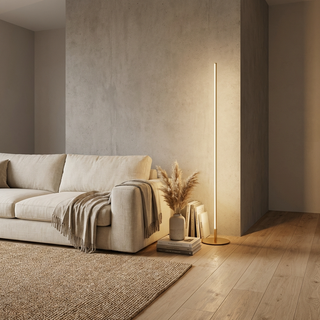 Minimalist Slim Metal Floor Lamp