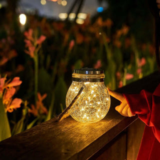 Solar Glass Outdoor Garden Lights (4-pack)