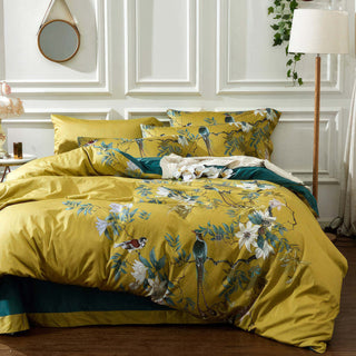 Golden Bird Pillowcases