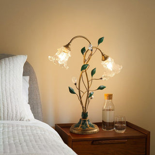 French Vintage Floral Table Lamp