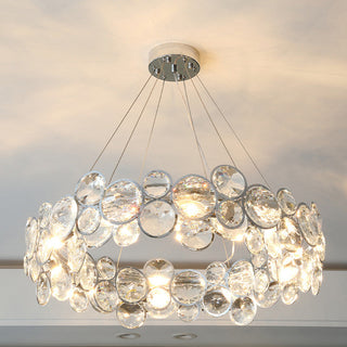 Modern Crystal Ring Chandelier Ceiling Light