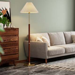 Noir Pleat Floor Lamp