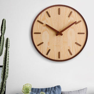 Wall Clock in Solid Walnut