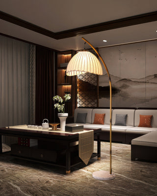 Bamboo Inspired Floor Lamp