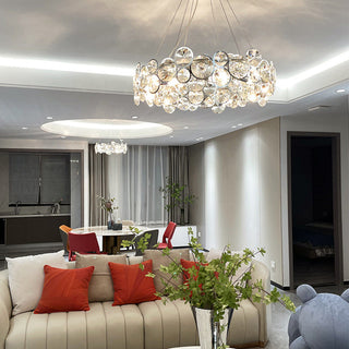 Modern Crystal Ring Chandelier Ceiling Light