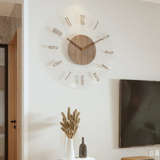 Scandinavian Wooden Wall Clock