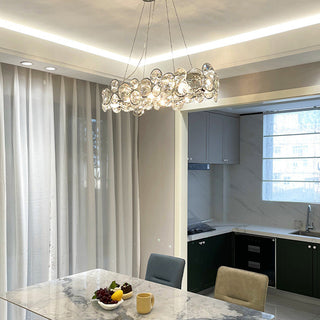 Modern Crystal Ring Chandelier Ceiling Light