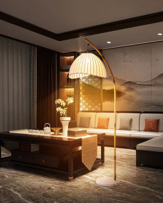 Bamboo Inspired Floor Lamp