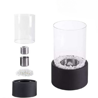 Decorative Oil Lamp with Glass Cylinder