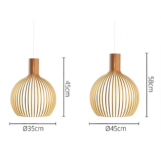 Nordic Wood Ceiling Pendant Light