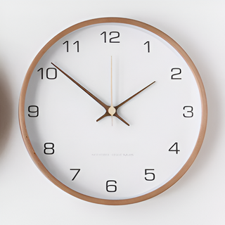 Orbs Round Wall Clock in Grey/White